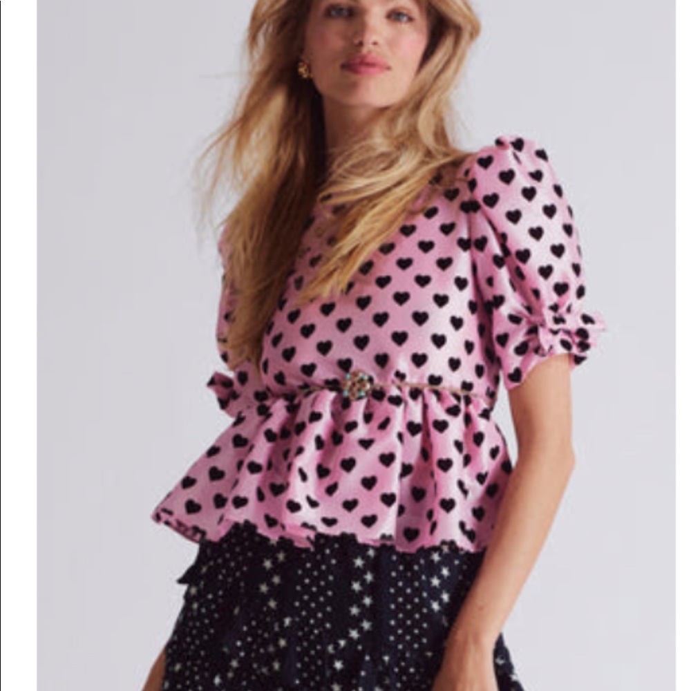 NWT Loveshackfancy Keily top